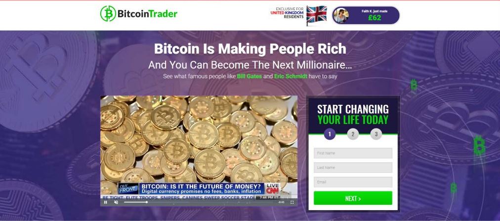 bittrader - New Bitcoin (BTC) Scam Leads to Fake BBC News Article