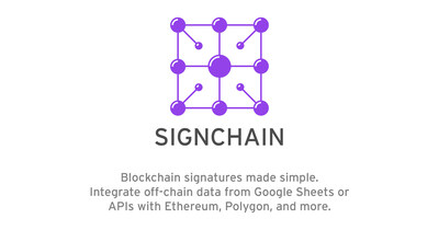 Signchain Logo - Grexie Signchain Launches on November 1st, 2024: Enabling Smart Contract Developers to Bring Off-Chain Data On-Chain with Seamless Gas-Paid Signing