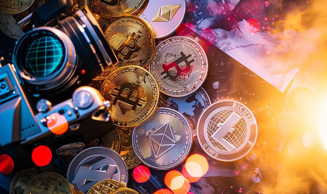 cryptocurrencies photos scattered digital surface 1135748 27631 2 - ChainNews Launches AI Crypto News Livestream: Real-Time Updates for the 24/7 Market