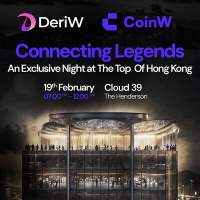 DeriW Official Launch CoinW s  Connecting Legends  After Party - DeriW: A Zero-Gas Trading Platform to Debut With Testnet at Consensus Hong Kong 2025