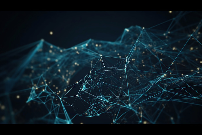 abstract plexus blue geometrical shapes connection ai generated image 1 1 - Crypto Investment Fraud Lands UK Scammers in Prison