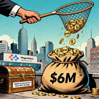 Mega Matrix Strategic Token Purchase - Mega Matrix Inc. Announces Accumulated $6 million ENA tokens Purchase, Reinforcing its Stablecoin Governance Tokens DAT Strategy